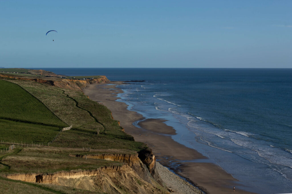 a landscape of the beach in Autumn by an Isle of Wight photographer
